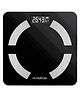 HOMEBASIC Digital Weight Machine for Body Weight| Weighing Scale with Toughened Glass| 180kg Capacity, 4 Unit Modes, 0.1g High Accuracy, Step-On Feature, Auto On/Off, LCD Display, Temperature, black