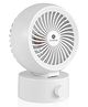 HOMEBASIC USB Desk Fan, Portable Mini Table Fan with Brushless Motor, Stepless Speed Control, Ultra Quiet, 3900 RPM, 5V Plug & Play, 1.4m USB Cable for Home Office Travel, white