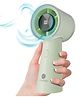 HOMEBASIC Mini Handheld Fan |10000 RPM, 100-Speed Adjustable, 3000mAh Battery, Digital Display | USB Rechargeable Desk Fan | Brushless Motor, Portable Cooling for Travel, Office & Outdoor, mint green