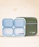 Myneemoe Meal Station 4 Compartment Stainless Steel Leakproof Lunch Box for Teens & Adults with Lunch Bag (12 Years+)