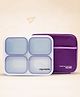Myneemoe Meal Station 4 Compartment Stainless Steel Leakproof Lunch Box for Teens & Adults with Lunch Bag (12 Years+)