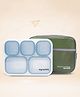 Myneemoe Meal Station 5 Compartment Stainless Steel Leakproof Lunch Box for Teens & Adults with Lunch Bag (12 Years+)