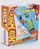 Hot Wheels Stunt Tracks Slam Jump Challenge Track Set & 1:64 Scale Die-Cast Car, Adjustable Jump - Multicolor