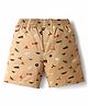 Noddy Propeller Air Plane Printed Shorts - Fawn