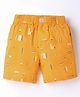 Noddy Abstract Printed Shorts - Mustard