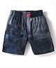 Noddy Abstract Designed Shorts - Navy Blue