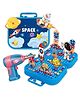 HAPPY HUES DIY Space Electric Drill Screw Tool Set-Mosaic Puzzle 228Pcs- 3D Stem Educational Kit For Kids Construction And Building Block Kit