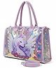Happy Hues Magical Unicorn Shimmer Tote  Waterproof Holographic Travel & Activity Bag with Detachable Sling Strap for 6-12 Years