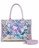 Happy Hues Magical Mermaid Shimmer Tote  Waterproof Holographic Travel & Activity Bag with Detachable Sling Strap for 6-12 Years