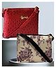 Bandicoot Printed Sling Bag- Pack of 2 - Multicolor
