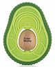 BeeBaby Avocado Shape 2 in 1 Soft Silicone & Beech Wood Teether for 6 to 12 months, BPA Free Teething Toy for Babies with Textured Surface for Soothing Gums. (Avocado - Green)