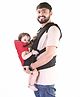 BeeBaby Omni Breathe Lightweight Adjustable 4 in 1 Carry Positions Breathable Air Mesh Baby Carrier or Baby sling with Enhanced Lumbar Support & Airflow (3.5-12 kgs, 0 to 2 years babies), Red