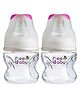 Beebaby Comfort Slim / Regular Neck Baby Feeding Bottle with Slow Flow Anti-Colic Silicone Nipple. Infants, Toddlers, New Born. 100% BPA Free. 60 ml / 2 oz. (Pink) (Pack of 2) - 0 Months +