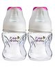 Beebaby Comfort Slim / Regular Neck Baby Feeding Bottle with Slow Flow Anti-Colic Silicone Nipple. Infants, Toddlers, New Born. 100% BPA Free. 120 ml / 4 oz. (Pink) (Pack of 2) - 4 Months +