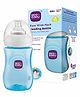 BeeBaby Ease Wide Neck Colour Baby Feeding Bottle. Fast Flow Anti-Colic Silicone Nipple for infants, and newborns. 100% BPA Free. 8 months+ (300ml, Blue)