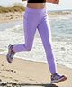 Pine Active Knit Solid Full Length Premium Ultra Comfort Super Stretch Aero soft Leggings - Purple