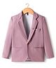 Rikidoos Embosis Hosiery Woven Full Sleeves Solid Party Blazer - Pink