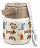 Kids Insulated Food Jar 450 ml, Brown Dog Print