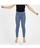 Charm n Cherish Cotton Knit Solid Leggings - Ink Blue