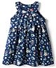 Babyhug Cotton Woven One Piece Dress Floral Print Navy Blue 3-6 Months