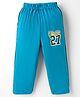 Tango Single Jersey Knit Full Length Track Pant with Chicago Print - Blue