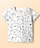 Tango Single Jersey Knit Half Sleeves Animal Printed T-Shirt - Blue
