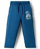 Taeko Single Jersey Knit Full Length Sports Theme Printed Lounge Pant - Blue