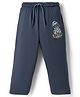 Taeko Single Jersey Knit Full Length Sports Theme Printed Lounge Pant - Navy Blue