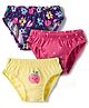 Babyhug 100% Cotton Knit Panties with Tropical Theme Print Pack of 3 - Multicolor