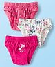 Babyhug 100% Cotton Knit Panties With Floral & Polka Dot Print Pack of 3 - Multicolor