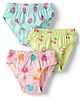 Babyhug 100% Cotton Knit Panties With Fruit Print Pack of 3 - Multicolor