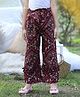 Cutiekins Woven Floral Printed Pants - Maroon & Blue