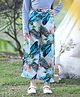 Cutiekins Woven Floral Printed Pants - White & Blue