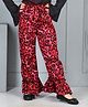 Cutiekins Woven Animal Printed Pants - Black & Maroon