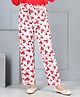 Cutiekins Woven Butterfly Printed Pants - Off White & Red