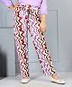 Cutiekins Woven Abstract Printed Pants - Purple & Multi Colour