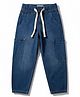Lil Lollipop Knit Mild Washed Cargo Jeans - Blue