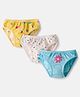 Babyhug 100% Cotton Knit Polka Dots & Floral Printed Panties Pack Of 3 - Multicolour