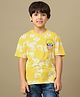 Kidsville Cotton Knit Naruto Featuring Half Sleeves Character Printed Tee - Yellow
