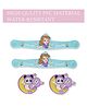 PASSION PETALS Pack Of 2 Panda Designed Jibbitz With Girl Applique Detailed Changeable Straps - Purple & Sea Green