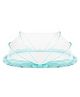 LifeKrafts Foldable Baby Mosquito Net for Infants & Toddler Bottomless Safe Sleep Net - Ocean Green Regular Size
