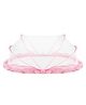 LifeKrafts Foldable Baby Mosquito Net for Infants & Toddlers Bottomless Safe Sleep Net - Pink Regular Size