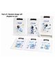 Sanjary Cute Cartoon Astronaut Clipboard Writing Board A4 Size Plastic Study Pad with Metal Clip for Kids School Office Use color design may vary