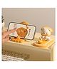 Sanjary Cute Cartoon Bear Phone Stand Desk Holder Cartoon Resin Mobile Stand Decorative Gift for Office Bedroom Study Table Home Kids Girls color design may vary