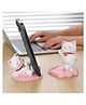 Sanjary Cute Lucky Cat Resin Phone Stand Cartoon Desk Mobile Holder Decorative Smartphone Support for Office Home Bedroom Gift color design may vary