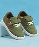 Babyoye Velcro Closure Solid Casual Shoes - Olive Green