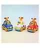 Comercio Cartoon Press & Go Car Toy for kids - Multicolor