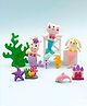 Comercio Cute Mermaid Erasers Set - Multicolor