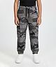 Zion Cotton Woven Camouflage Printed Joggers - Grey