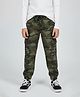 Zion Cotton Woven Camouflage Printed Joggers - Olive